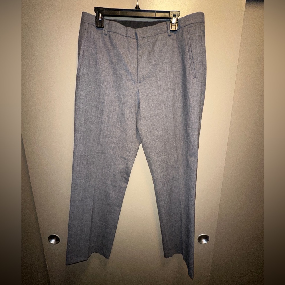 J crew straight fit wool glen plaid dress pant